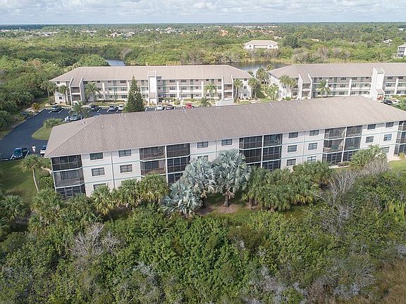 Back of complex aerial view