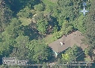 Aerial view of property