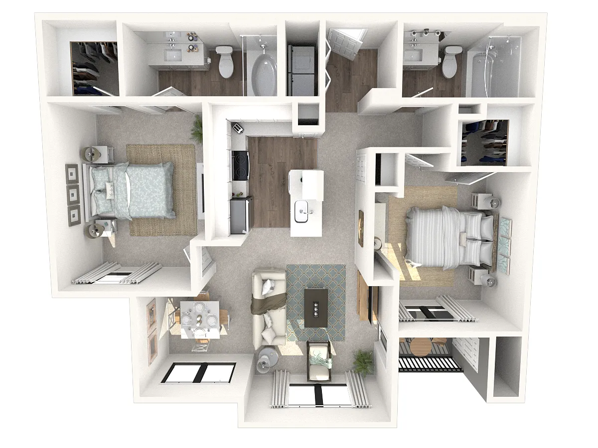 Floor plan 2X2 B1