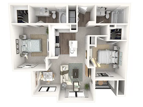 Floor plan 2X2 B1