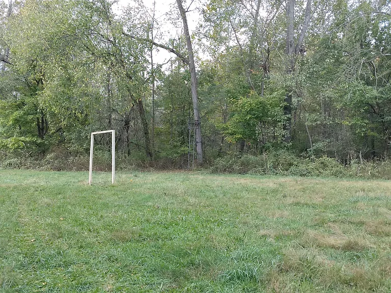 1of 2 tree stands in the back field. The creek is 20' behind tree stand.