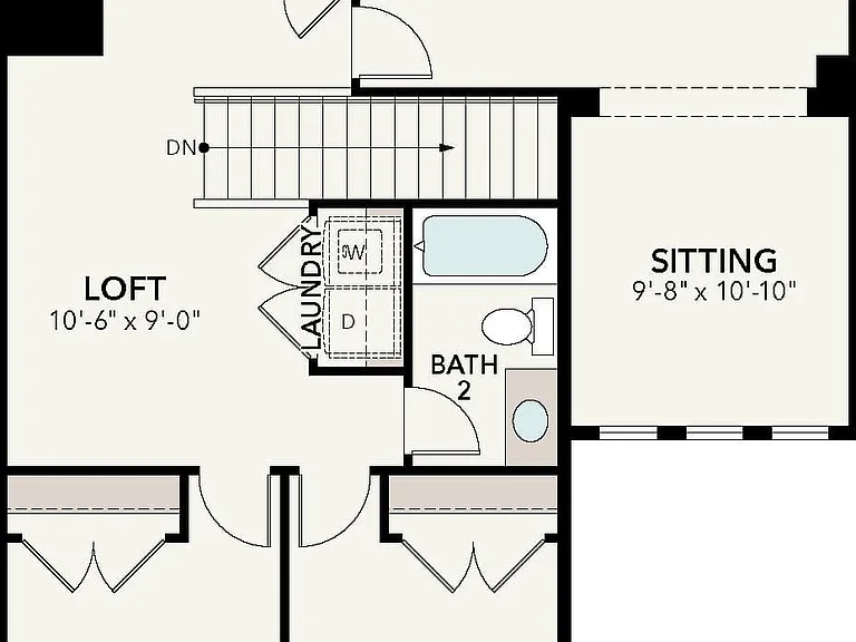 Ohana Homes JR01 - Floor Plan Second Floor