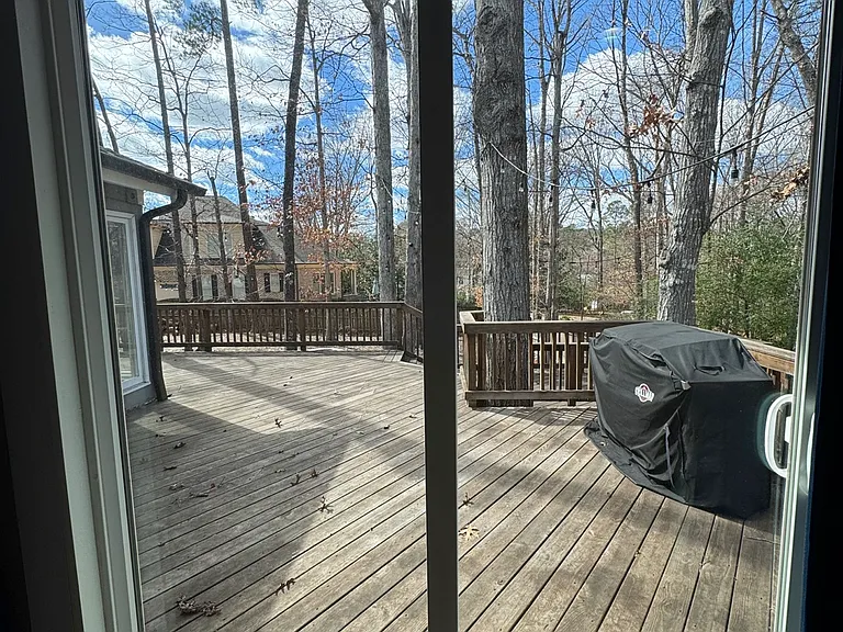balcony view from master bedroom
