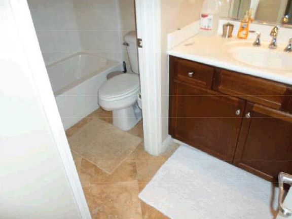 2nd Bath: Updated with Tavertine Floor