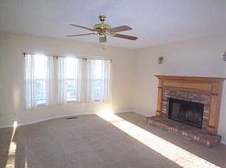 living room with fireplace