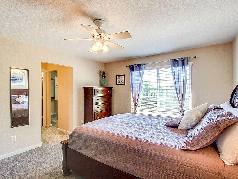 Master Bedroom #1 has a queen sized bed and a walk-in closet!