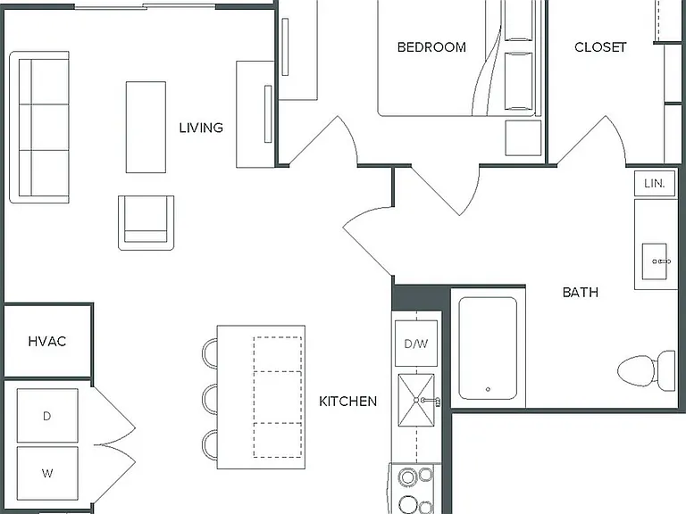 A10-HC: 1bed 1bath A10-HC: 1bed 1bath
