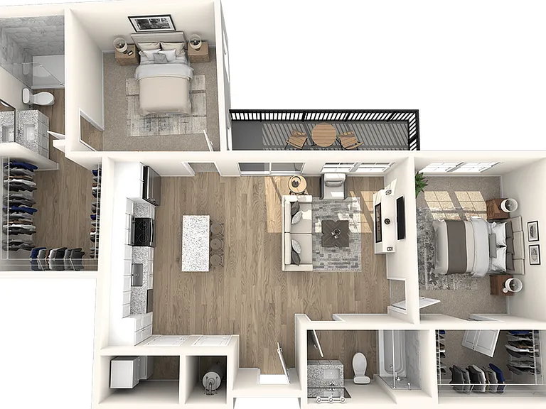 Two Bedroom, Two Bathroom Two Bedroom, Two Bathroom