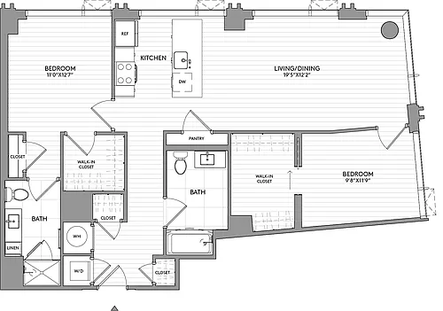 Floor plan 2-Bed-2-Bath-BC6a