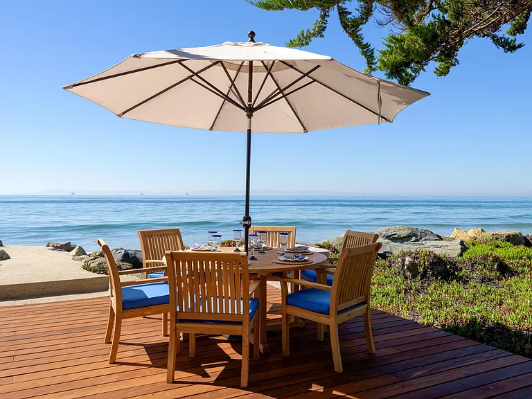 View from oceanfront deck.