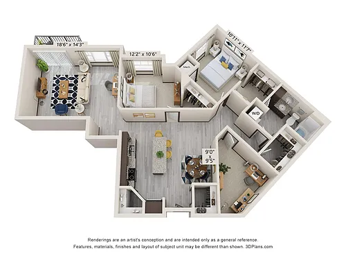 Floor plan 1J