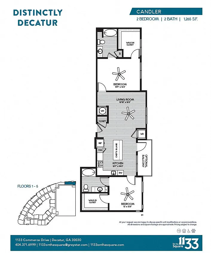Floor plan 2H Candler