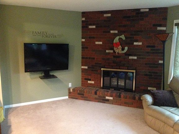 Family room fireplace