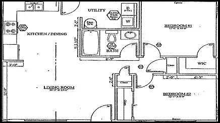 2 bed, 768 sqft, $1,175 — Photo 2