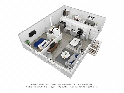 Floor plan Two Bedroom