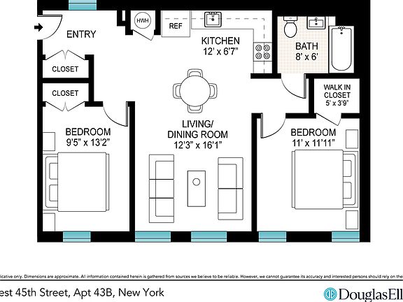 2nd image of 517 W 45th St #43B
