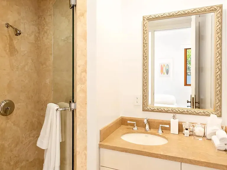 The elegant bathrooms are sure to leave you feeling revitalized!