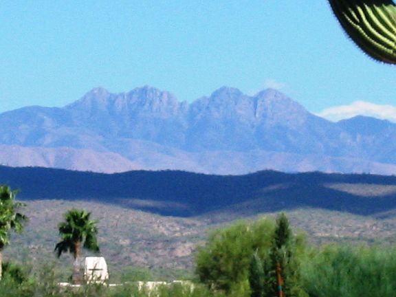 Mountain view from font yard