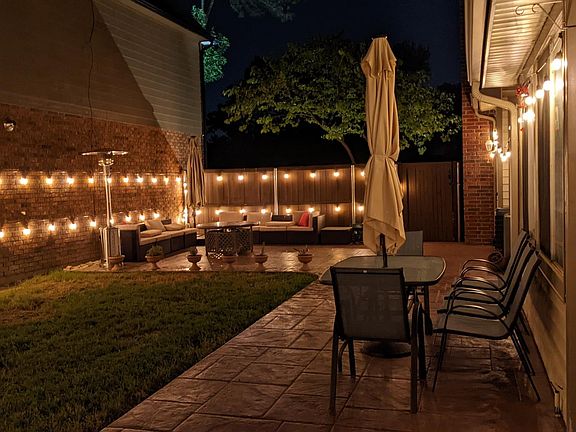 Backyard during night