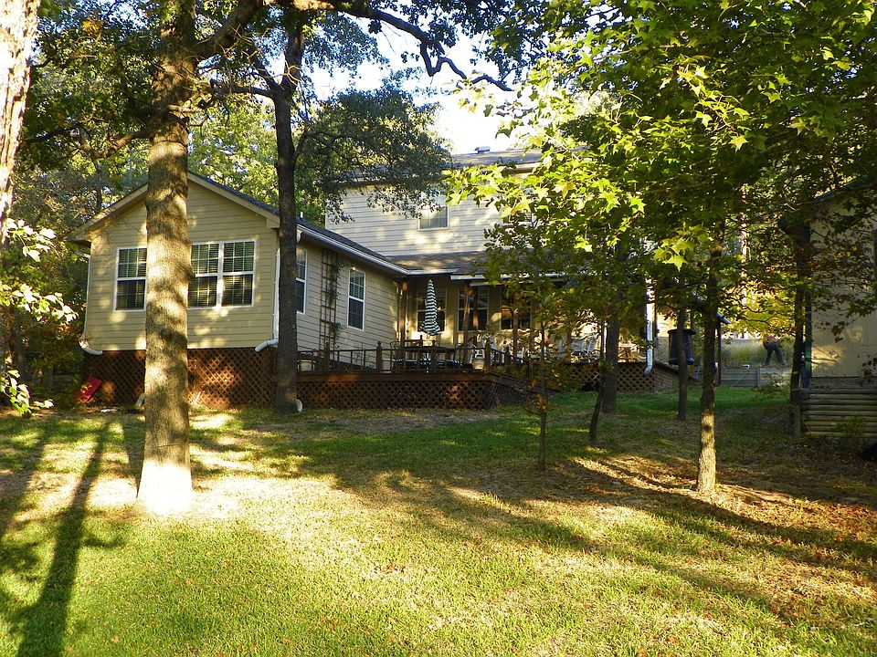 View from lake side of home