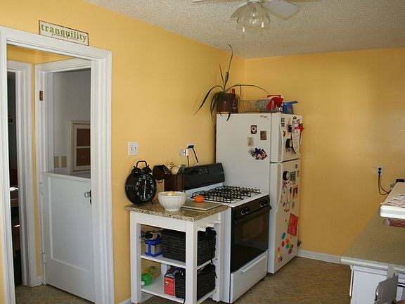 Kitchen facing basment door