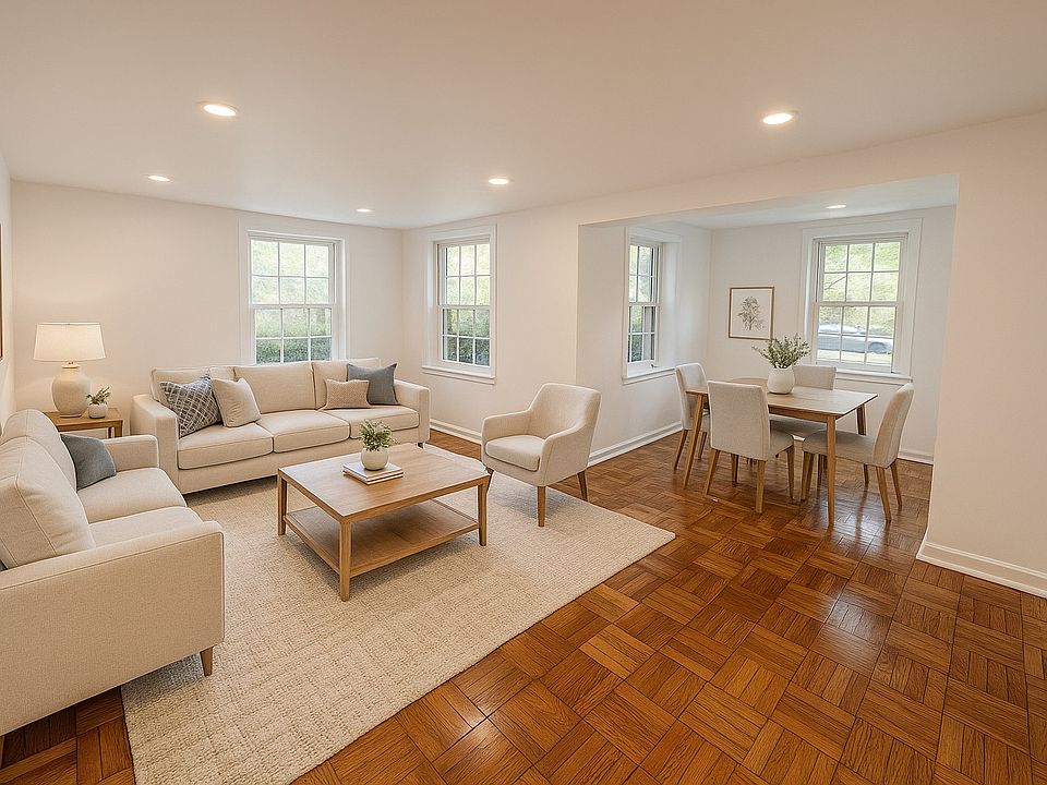 Upstairs living area - living room + dining room