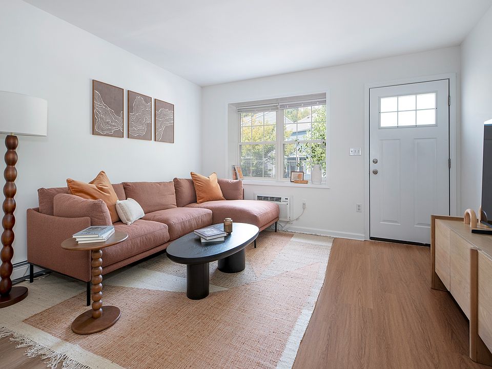 Bright, airy living with all-day sun