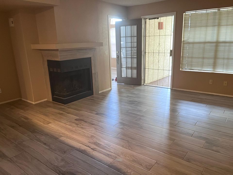 Living room with fireplace