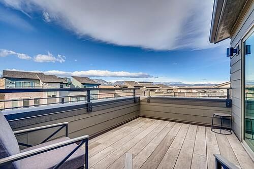 View from rooftop deck on front