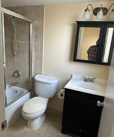 Remodeled bathroom.