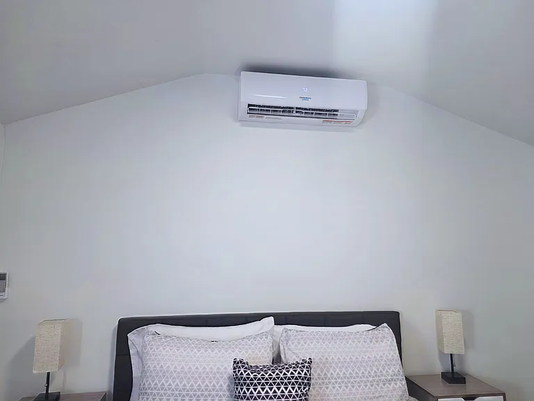 Bedroom equipped with AC for your comfort