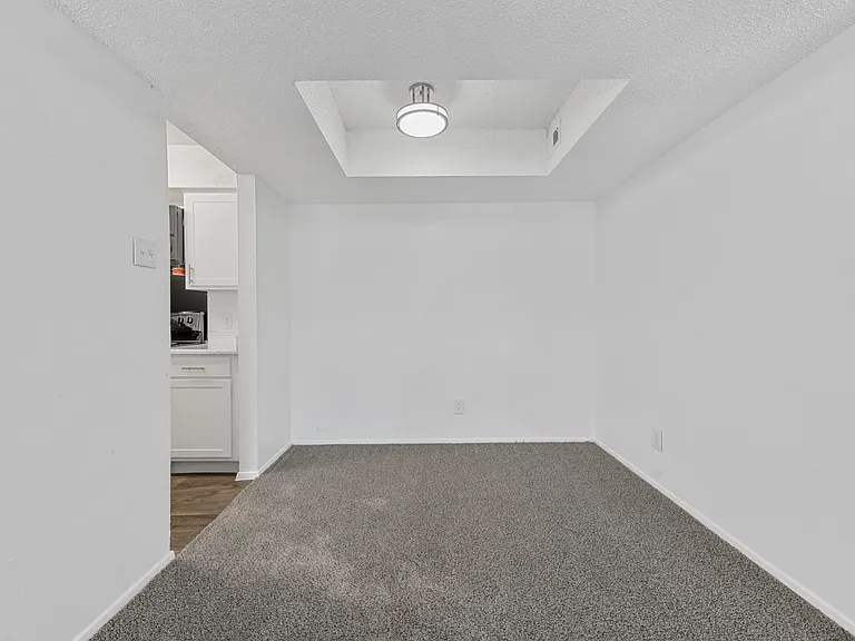 Spacious open floor plan with access to kitchen