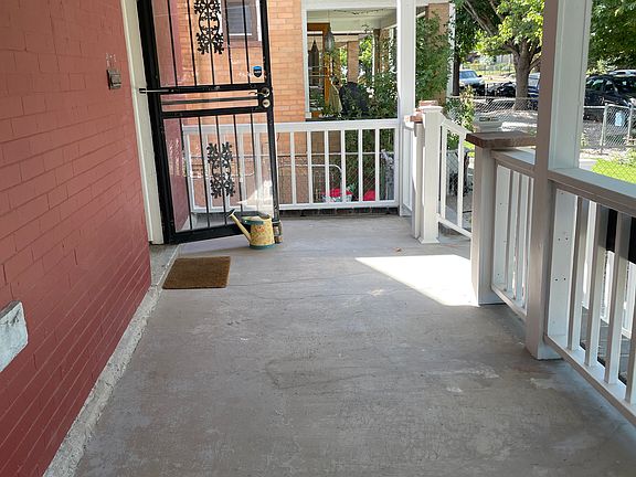 full porch overlooking the front garden