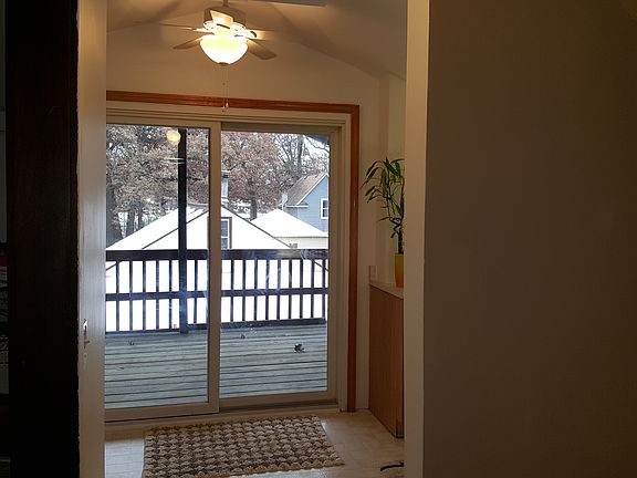 Kitchen overlooking deck