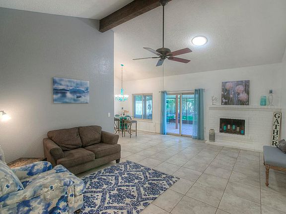 Living Room With Fireplace