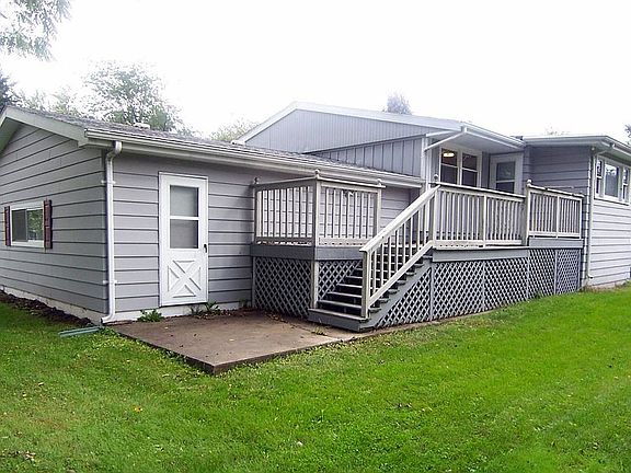 Back fenced yard