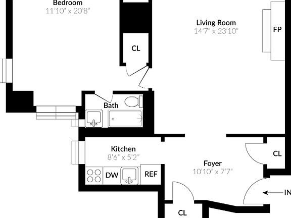 2nd image of 1 University Pl APT 8K
