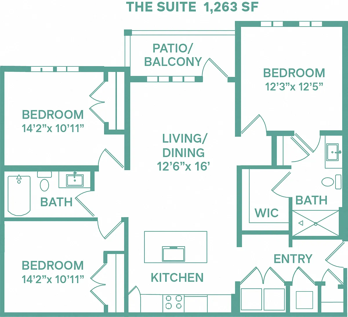 Floor plan Suite (Classic C1)
