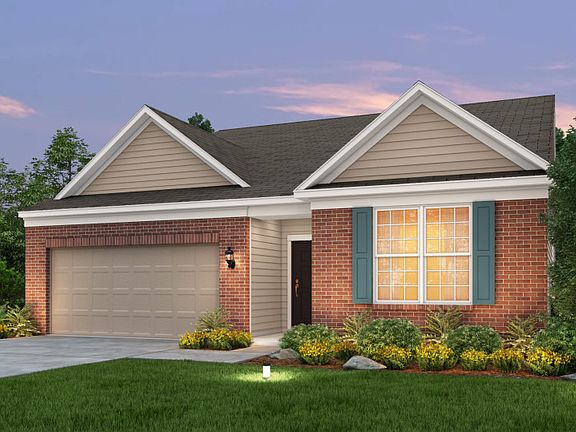 Home Design 07 Elevation includes brick wainscot. See sales for details.