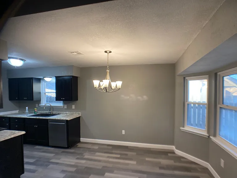dining room and kitchen