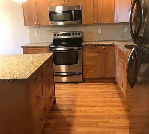 Kitchen with granite counter tops and all appliances include