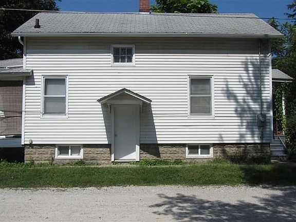 Driveway side of house