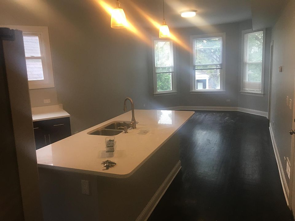 Open kitchen with living space