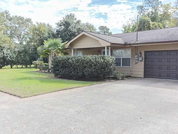 Front with double garage