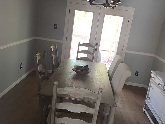 French doors to sun porch