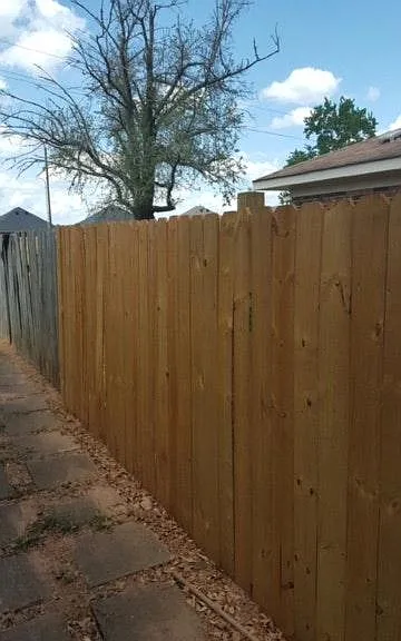 outside fence