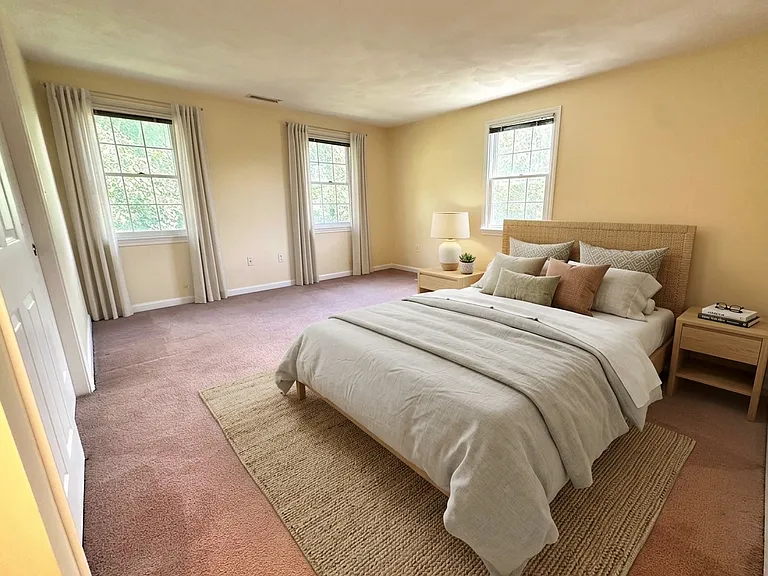 COMING SOON: FRESH NEW FLOORING replacing second-floor carpets! Upstairs: 3 large bedrooms, full bath, and PRIMARY BEDROOM with ENSUITE BATH, plus second-floor washer/dryer. Virtually Staged.