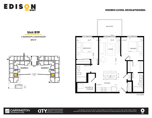 Floor plan B19