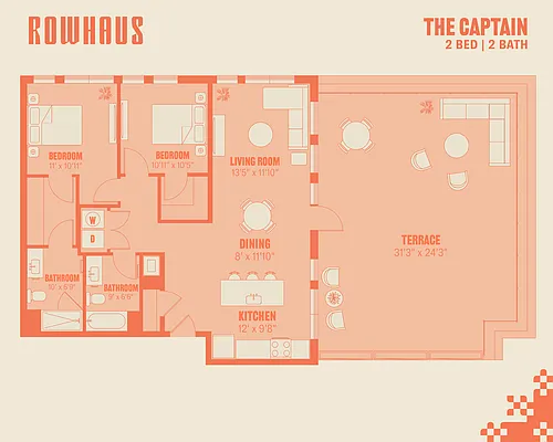 Floor plan The Captain