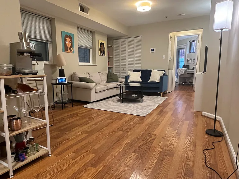 Looking into living/dining room